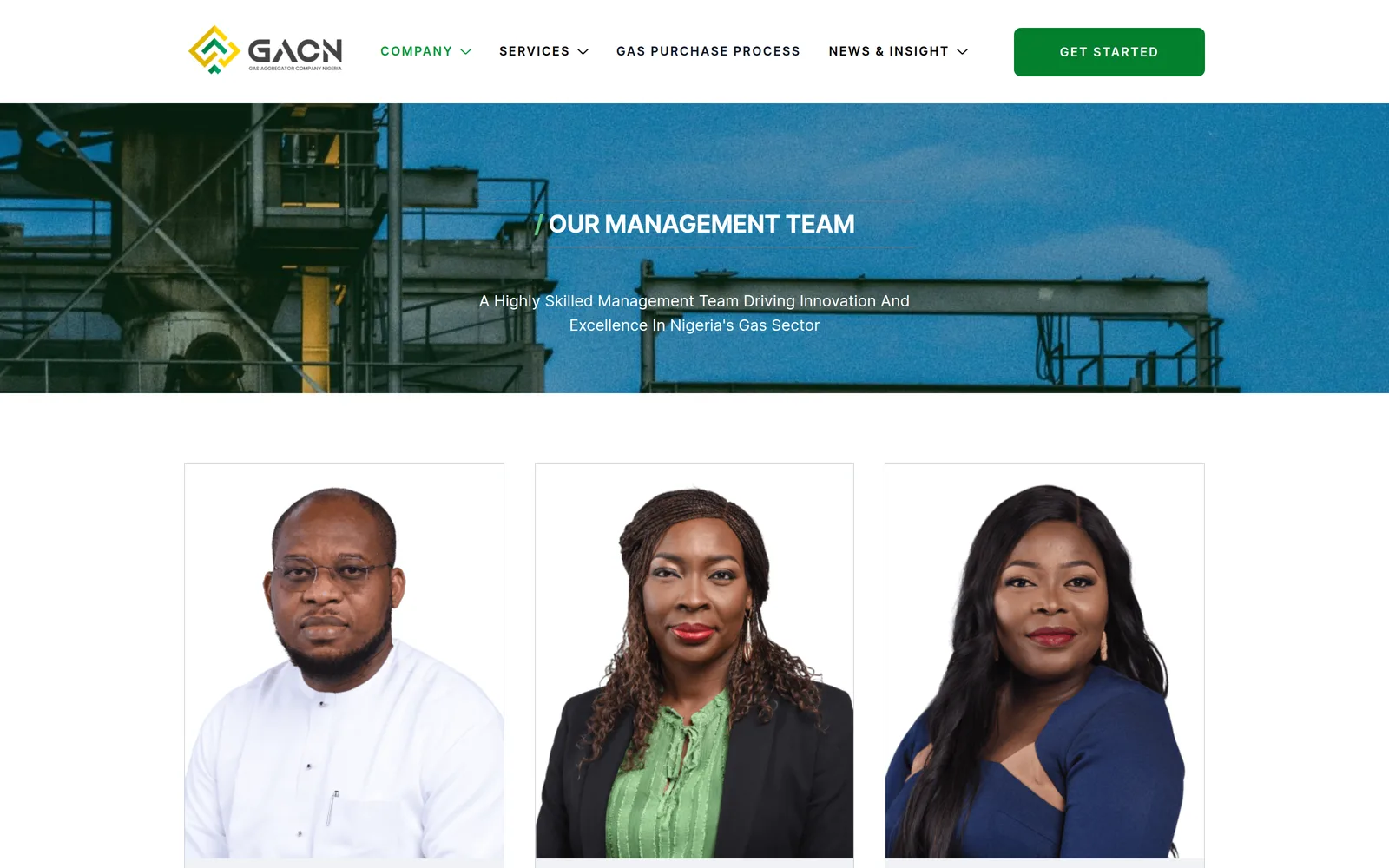 GACN: the management page