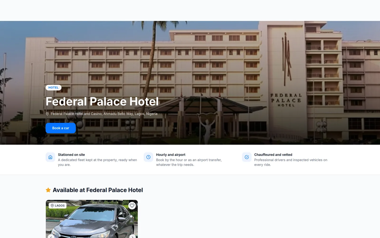 Muvment: the federal palace hotel page