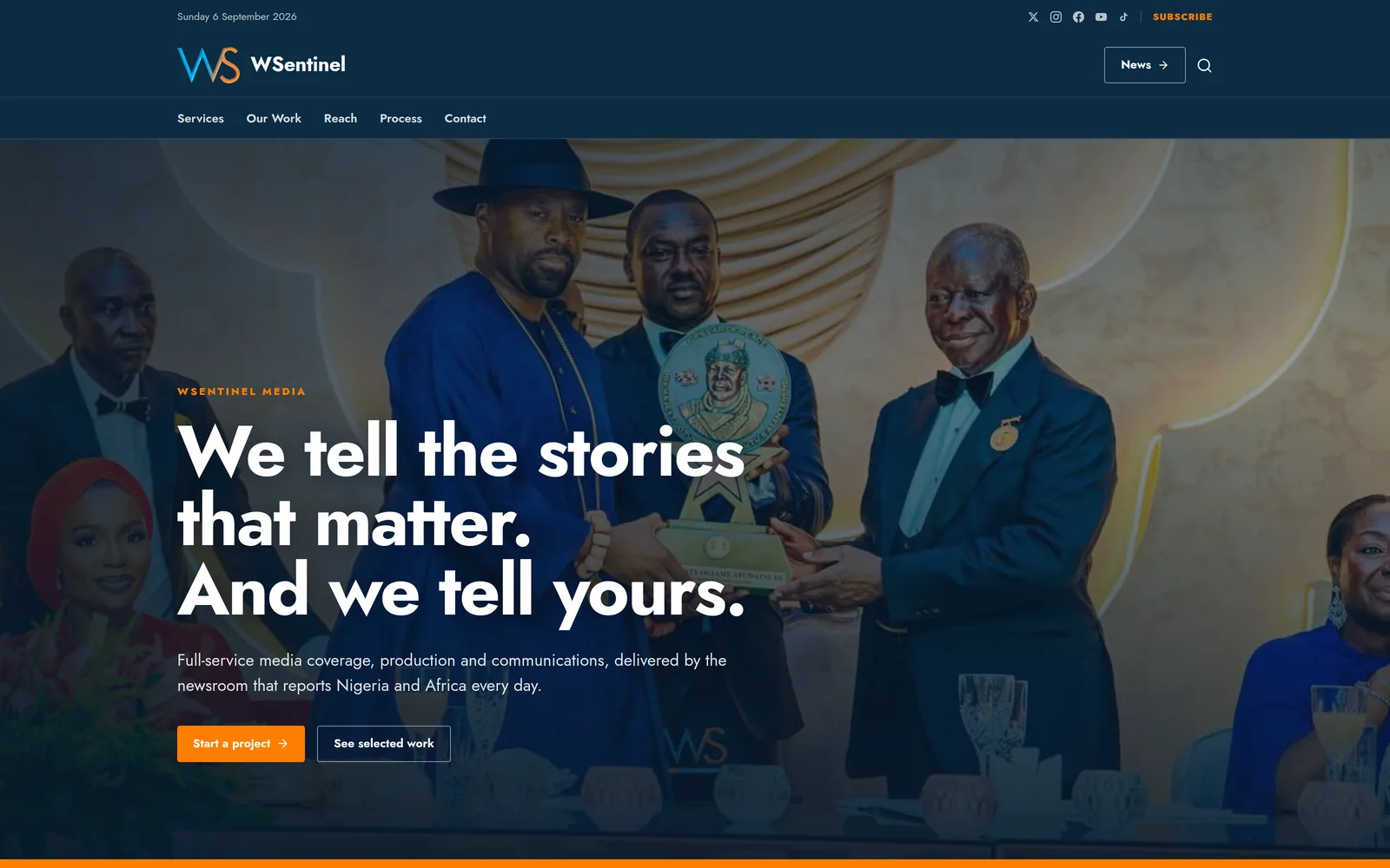 Warri Sentinel: the media services page